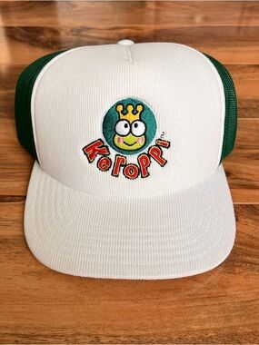 Keroppi Dumbgood Trucker Hat Corduroy Snapback Sanrio Frog NWT
